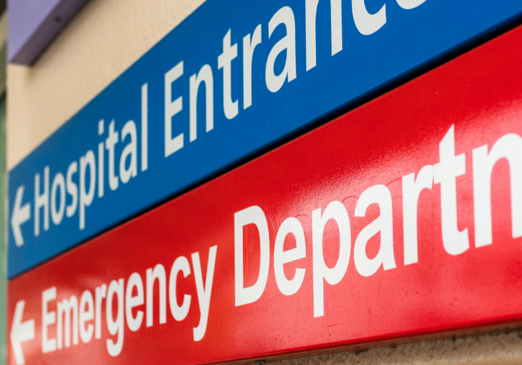 Emergency sign Emergency sign