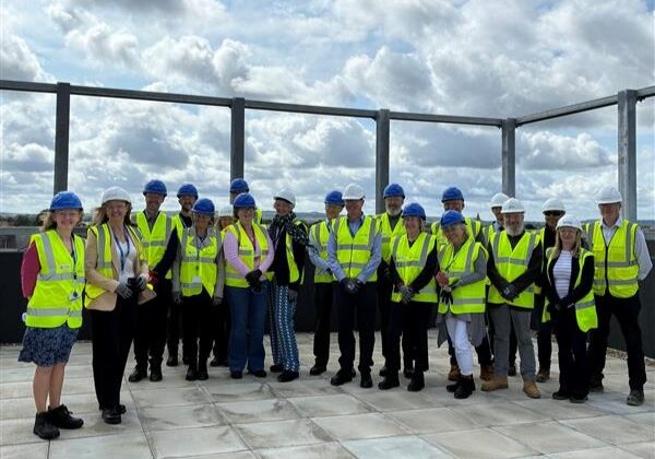 Trowbridge Integrated Care Centre_topping out 1 Trowbridge Integrated Care Centre_topping out 1